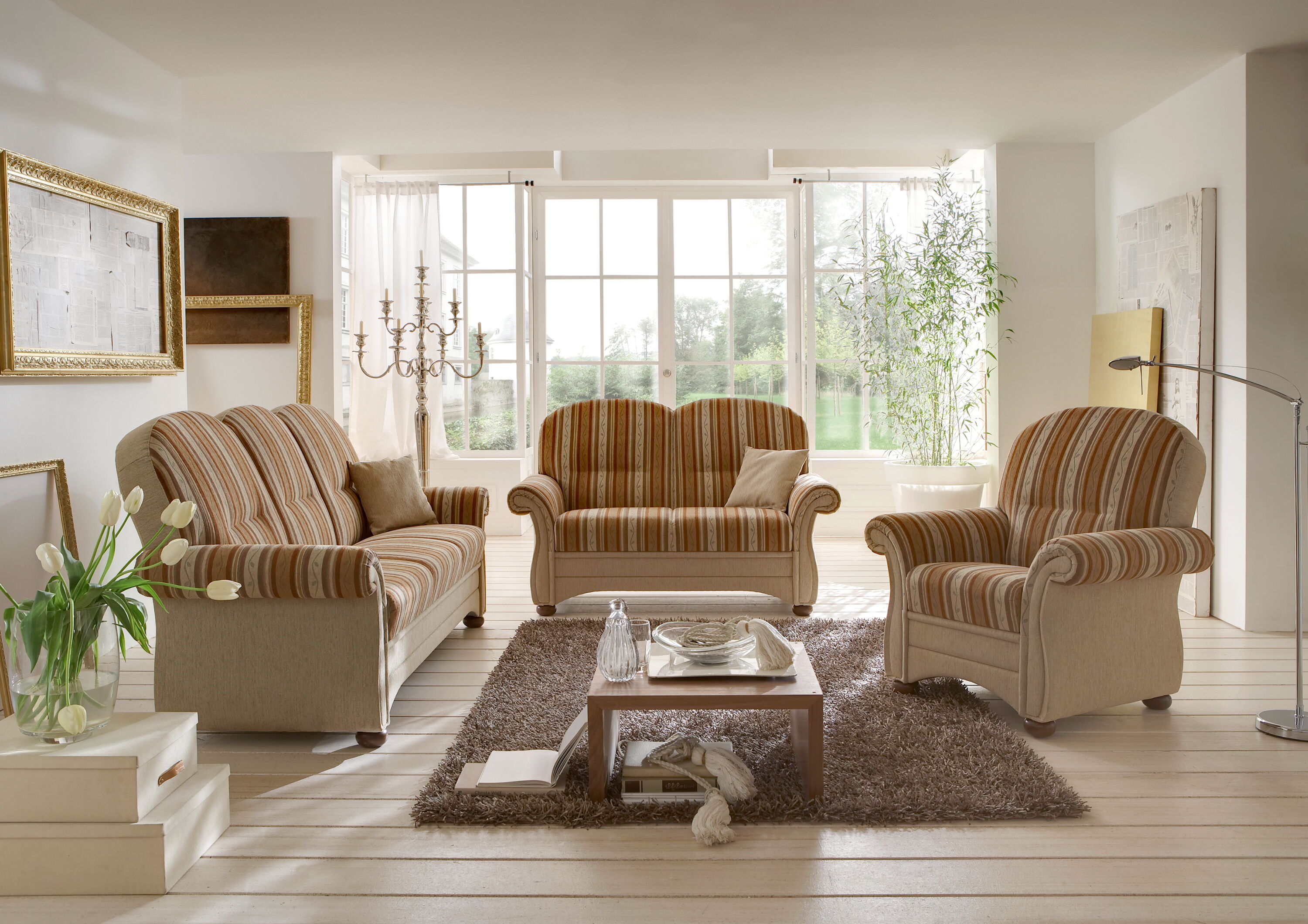 Zeven 3-sitzer 215cm, 2-sitzer 162cm & Sessel