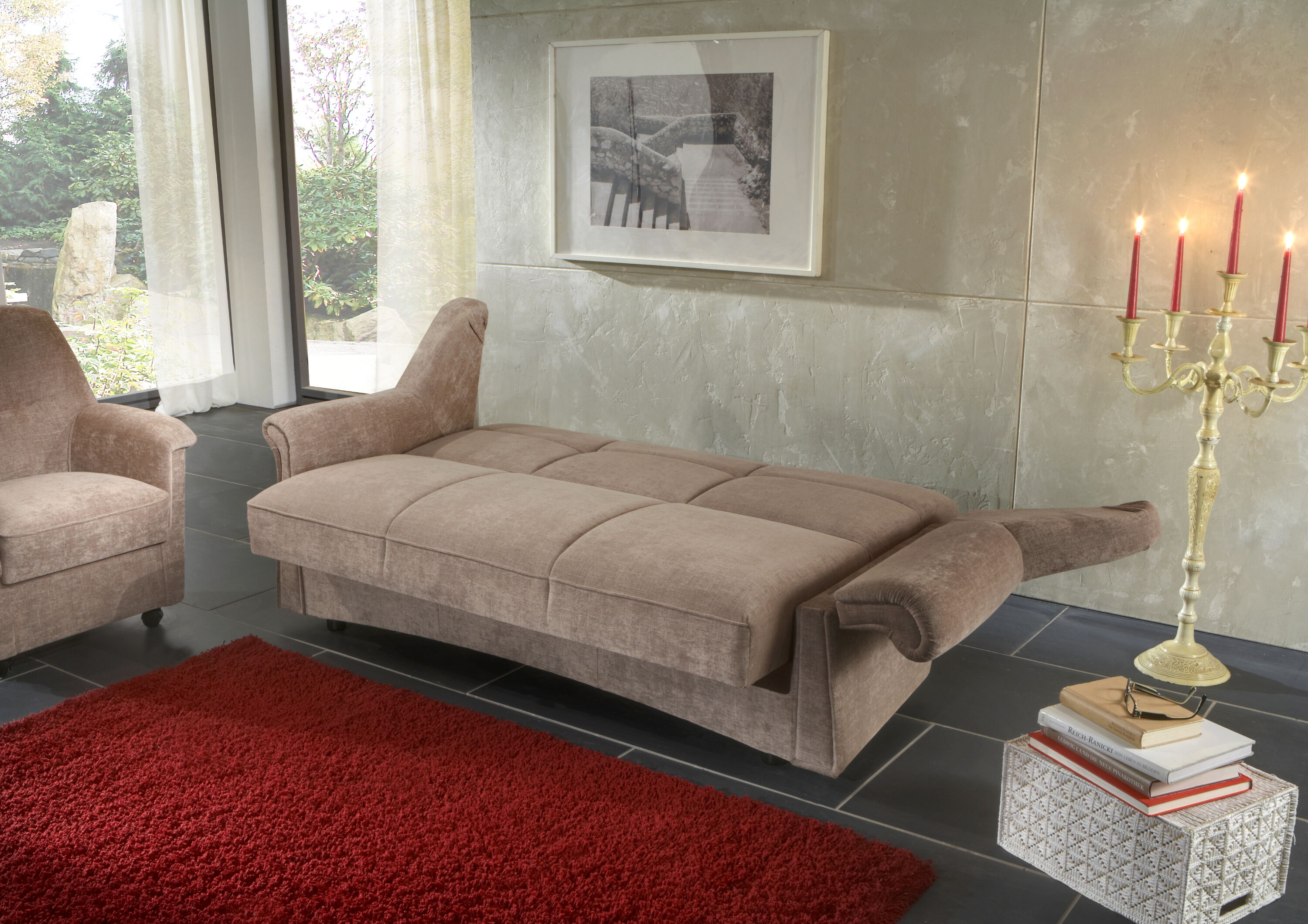 Cuxhaven Kippcouchfunktion und Klapparmteil