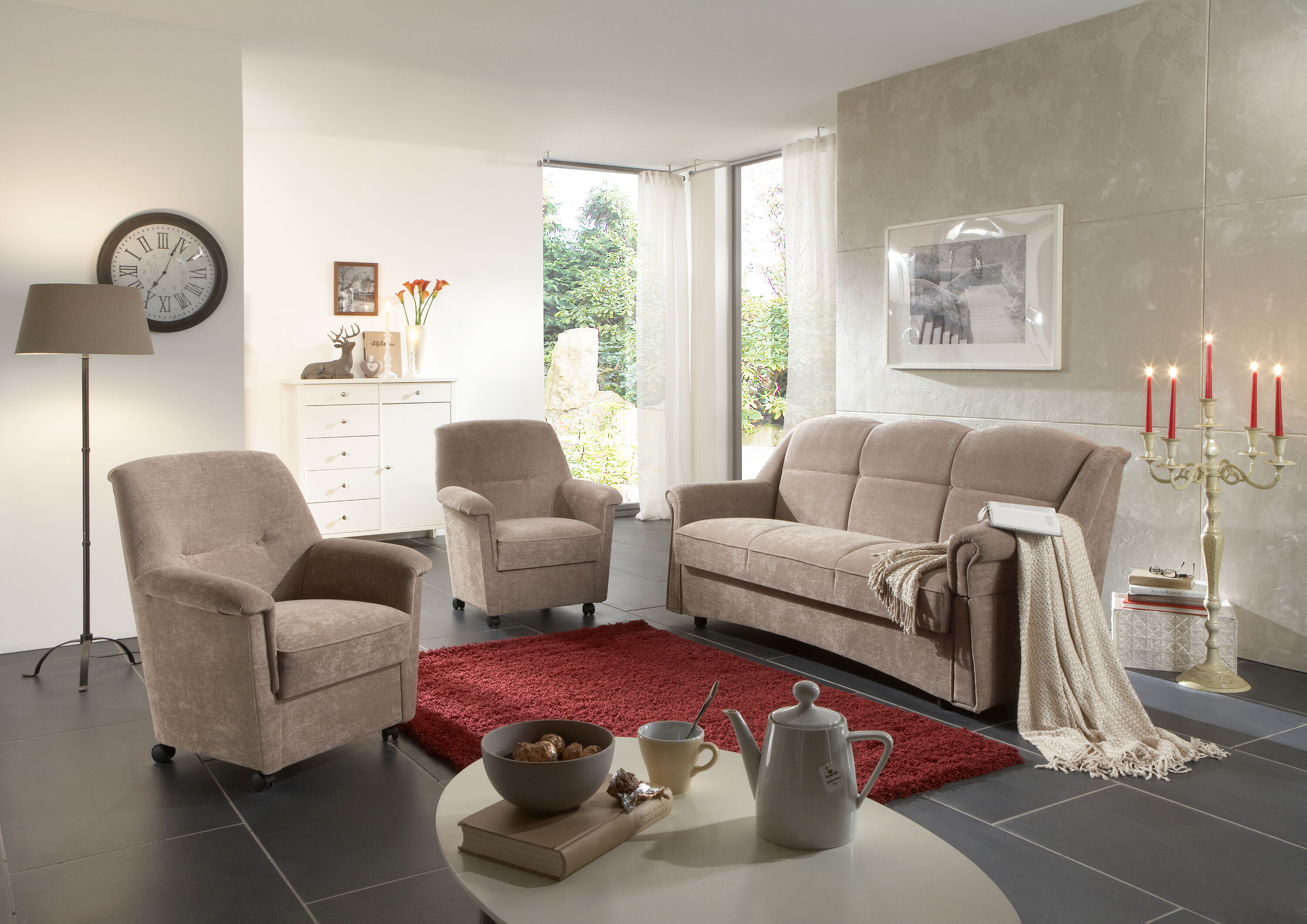 Cuxhaven Kippcouch 176cm mit Sesseln