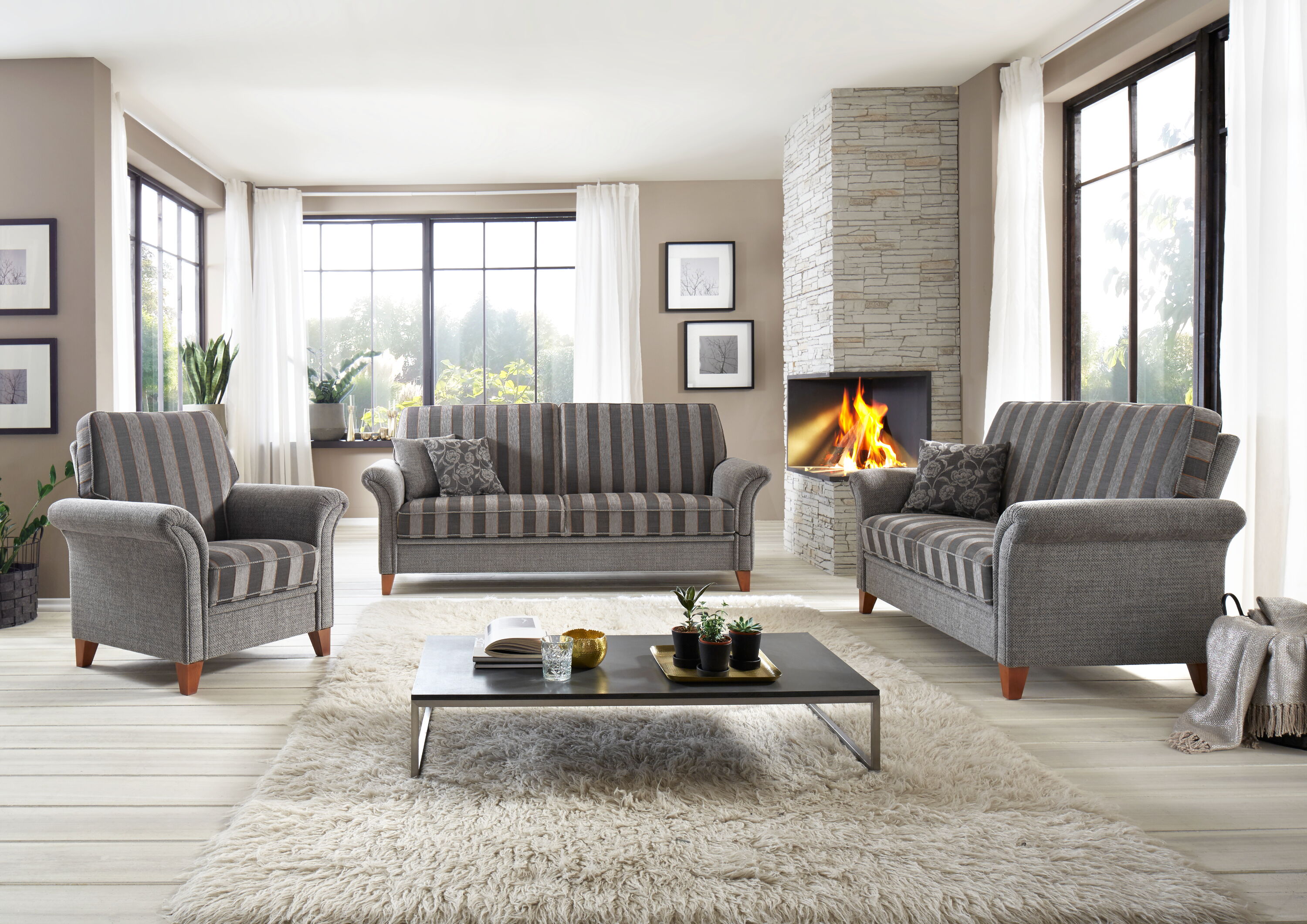 Köln 3-sitzer (2T) 205cm, 2-sitzer 151cm & Sessel - Armteil 2