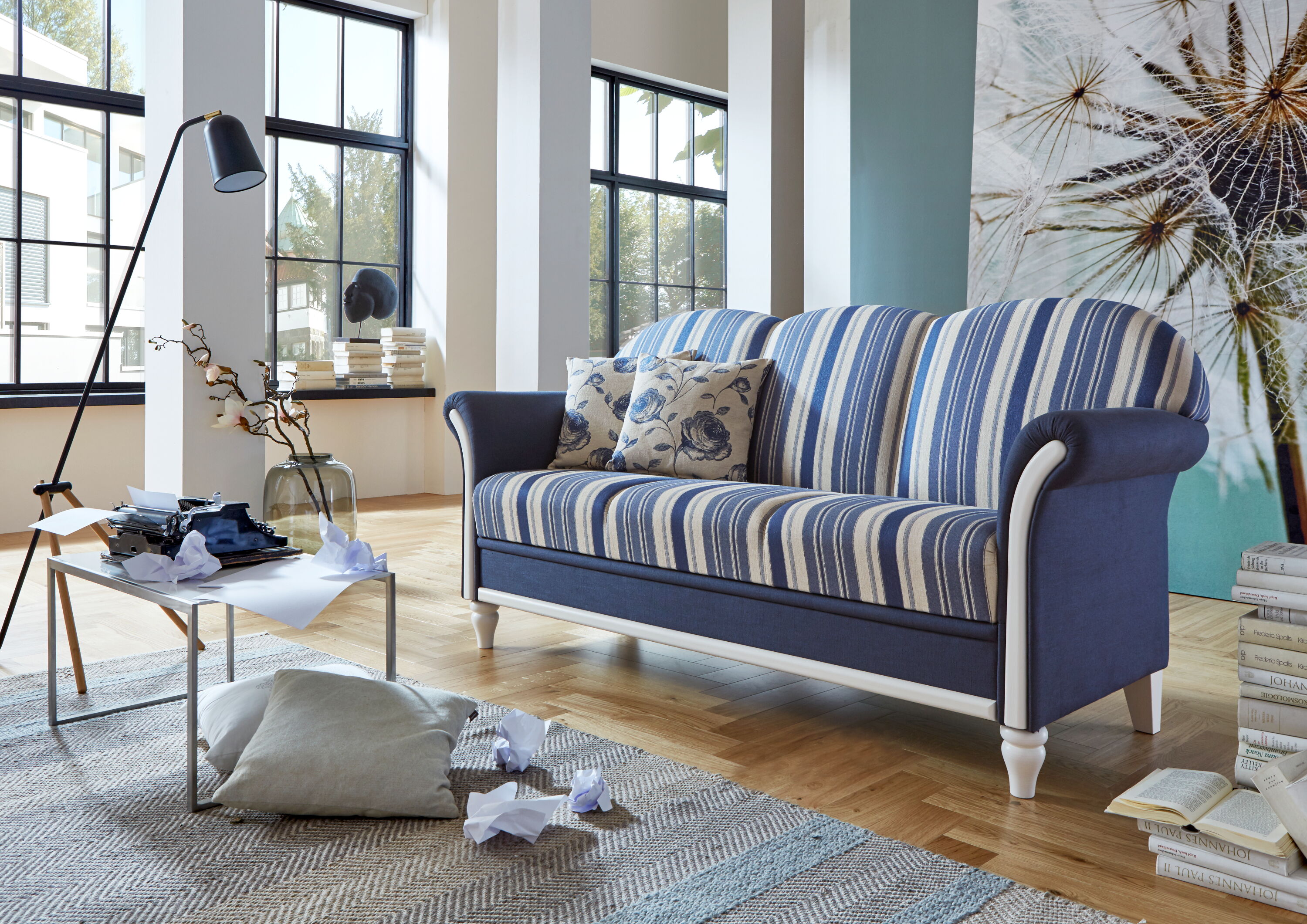 Romeo 2,5-sitzer 177cm mit Holzapplikationen