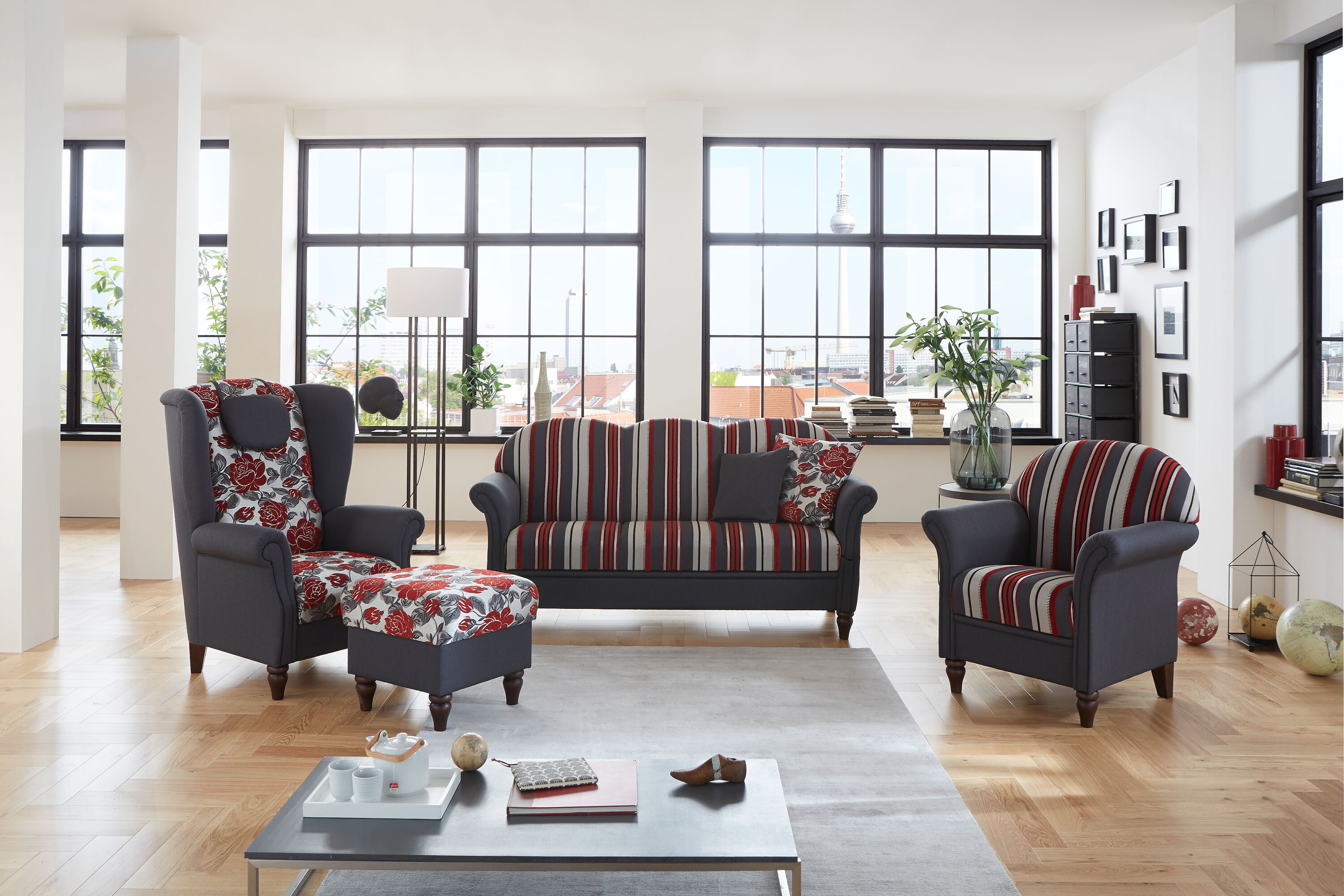 Romeo 2,5-sitzer 177cm, Sessel & Sessel aus Modell 213 Varel