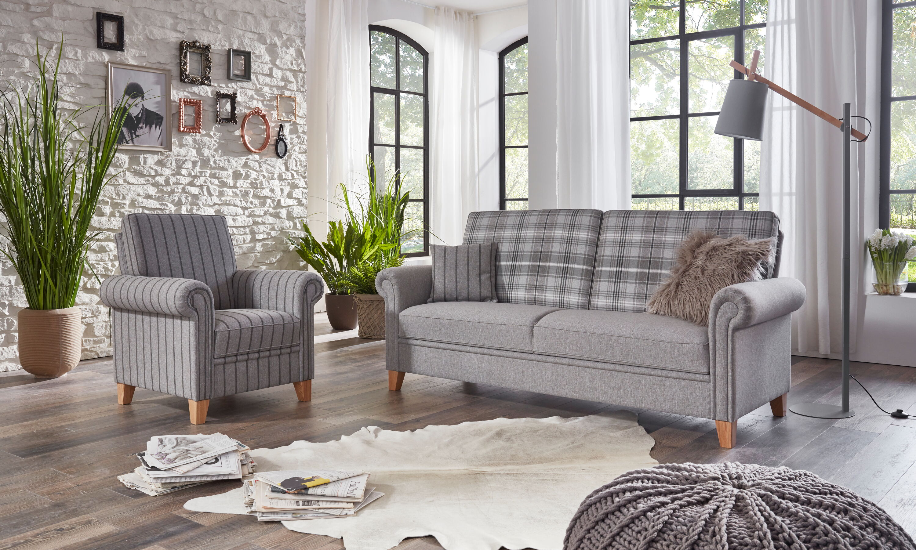 Gronau 2,5-sitzer 183cm & Sessel - Armteil 4